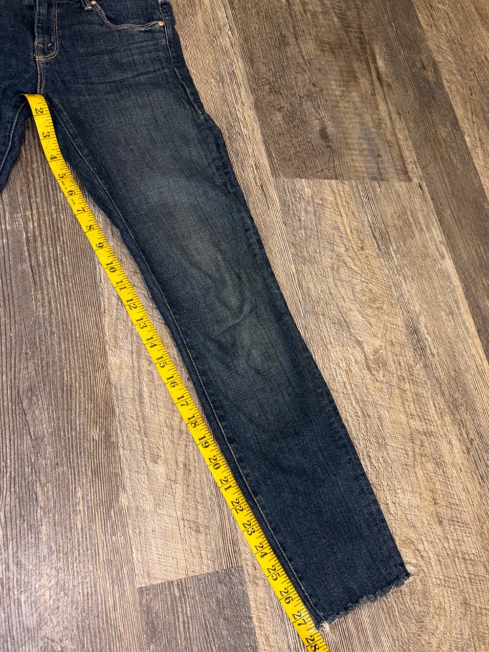 MOTHER The Looker Ankle Fray Jeans 25 Girl Crush Dark Wash - Picture 10 of 10